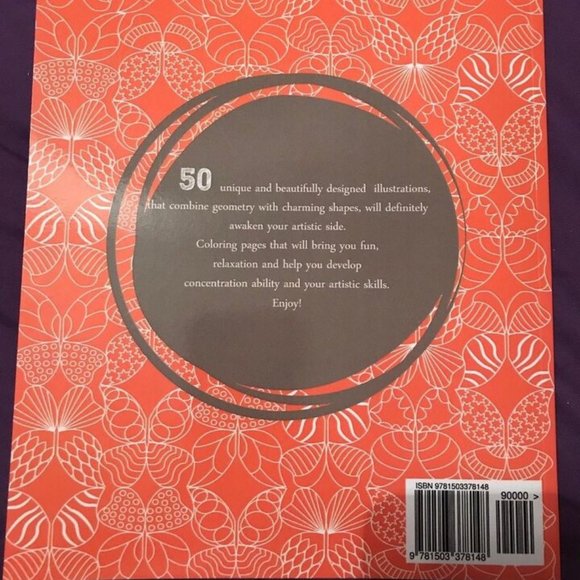 Art of Coloring: Adult Coloring Book, 50 Coloring Pages, by Anna & Djape - Picture 2 of 2
